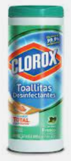 Clorox toalla desinfectante 30 unidades tarro